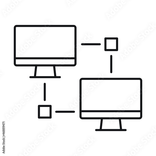 Networking Isolated Vector icon which can easily modify or edit