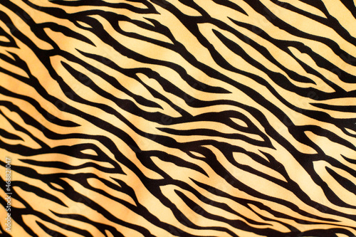 Close up shot of tiger print fabric