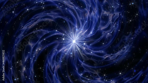 The sun. Star and solar wind. The illusion of space curvature.