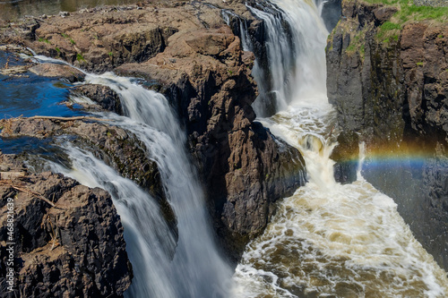 Multiple falls at the Great Falls in Paterson NJ