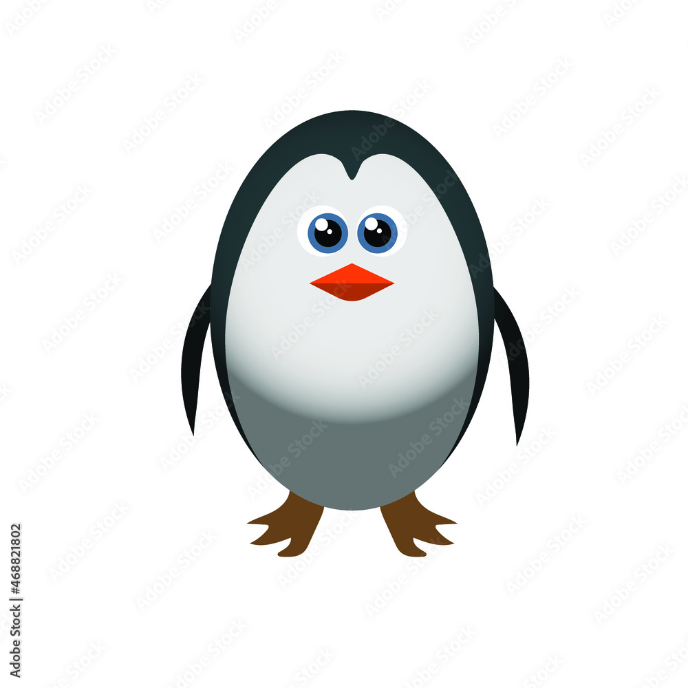 cute little cartoon penguin, vector illustration cute little cartoon penguin, vector illustration