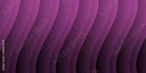 Abstract gradient waves background and folds. 3D illustration in gentle pastel colors.