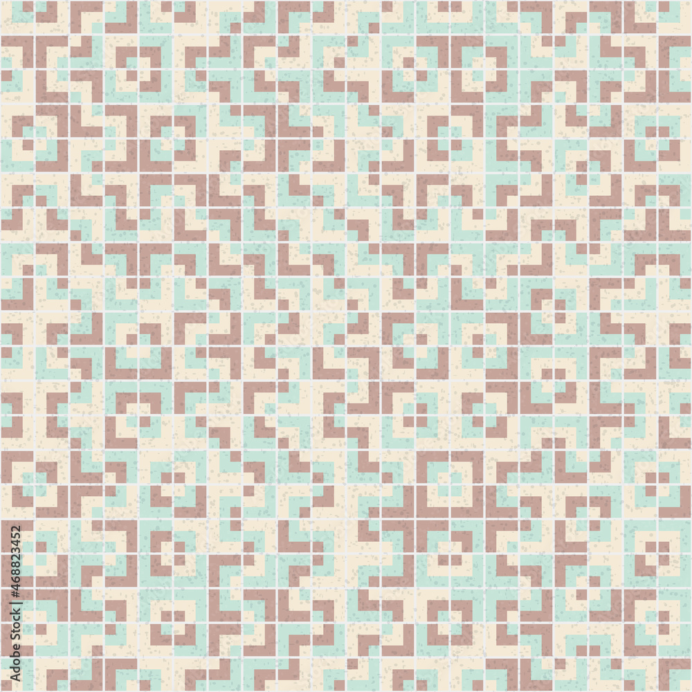 Fototapeta premium Abstract Geometric Pattern generative computational art illustration