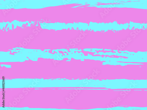 Trendy watercolor pattern with colored stripes painted with a brush.