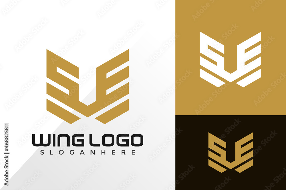 Letter SE Wing Logo design inspiration Letter SE Wing Logo design inspiration