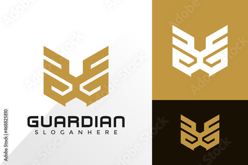 Letter G Guardian Wing Logo design inspiration