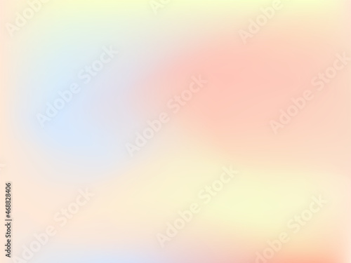 Abstract blurred gradient background. Creative modern vector illustration. Holographic spectrum for the cover. Blue, pink, yellow tones