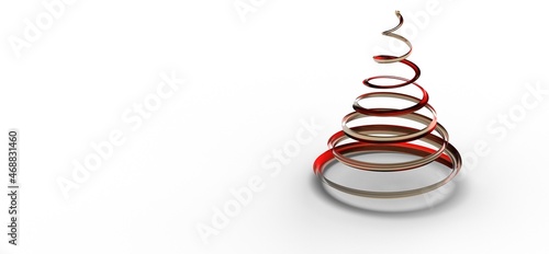 christmas card modern in 3d...