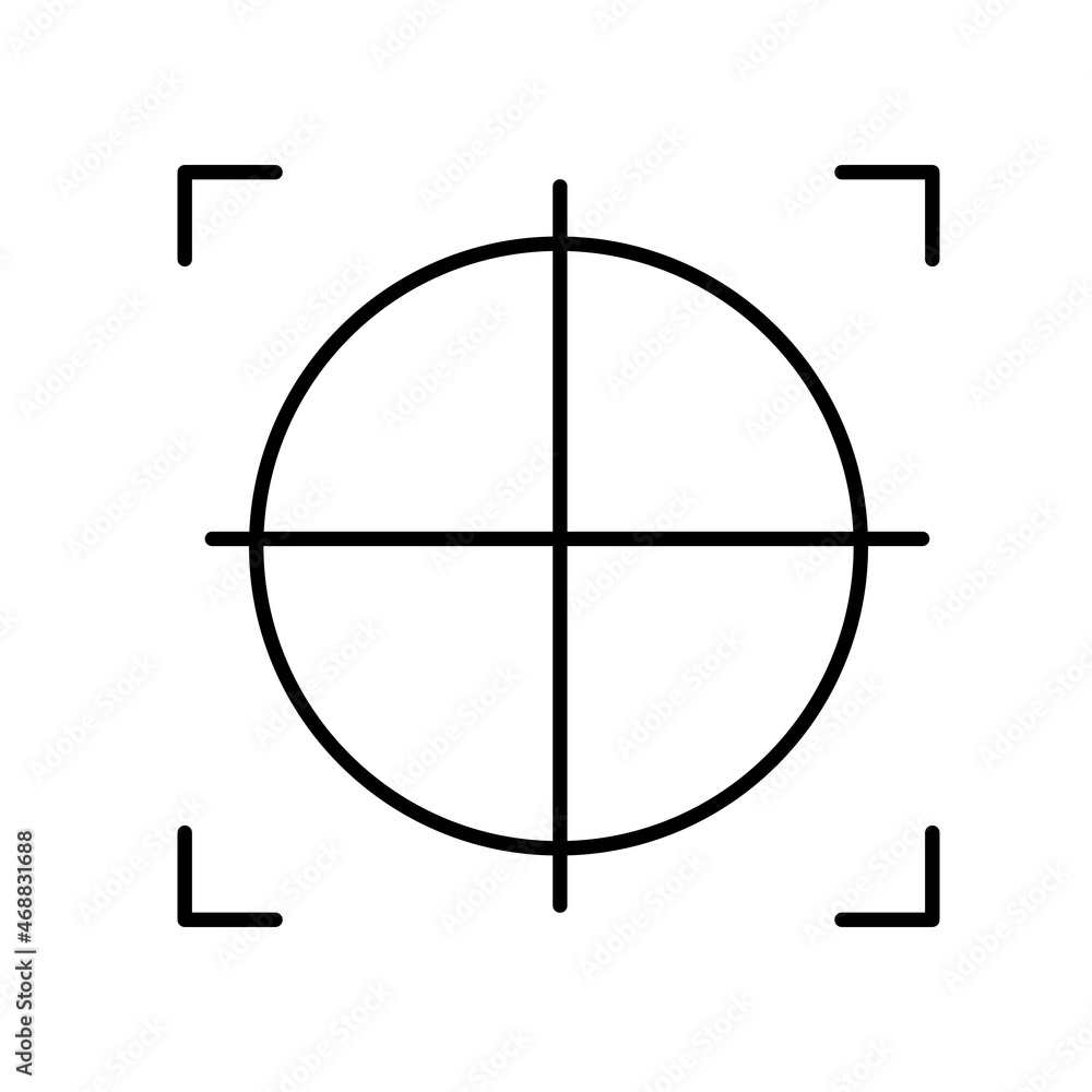 target mark icon vector illustration isolated on white target mark icon vector illustration isolated on white