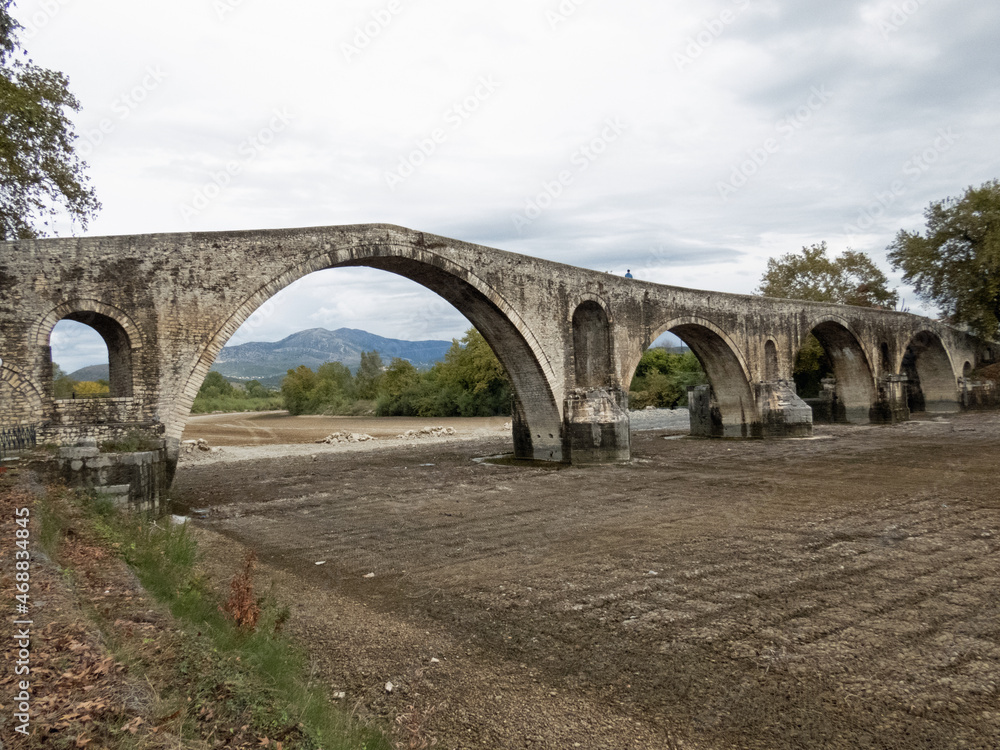 The legendary Bridge of Arta, Epirus, Greece