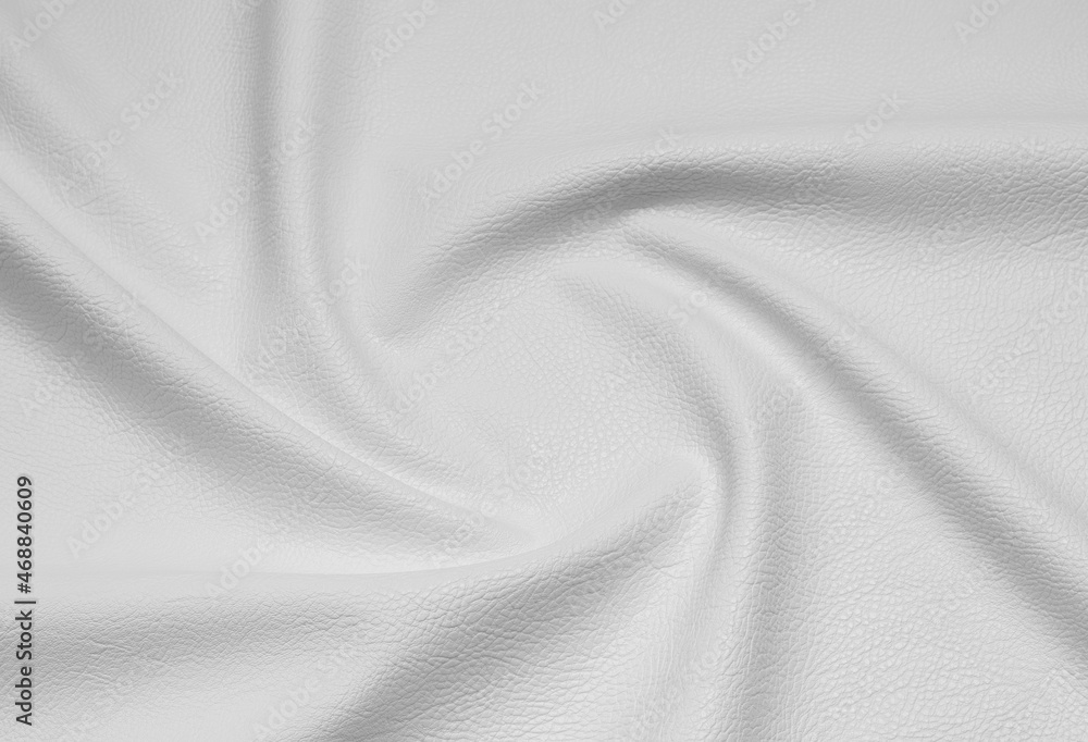 white artificial leather with waves and folds on PVC base white artificial leather with waves and folds on PVC base