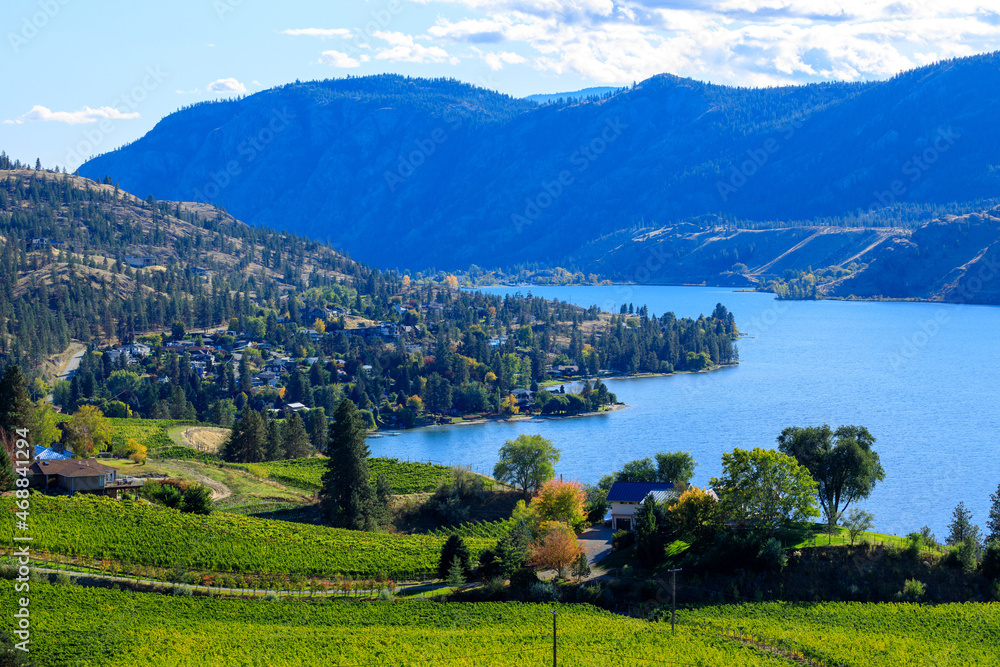 Skaha Lake Winery Vineyard Okanagan Valley Landscape