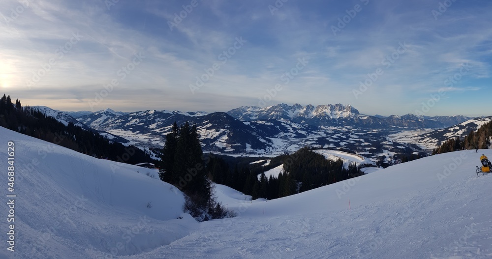 Winter near Kitzbuehel in Austria