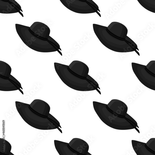 Illustration on theme pattern women sun hats