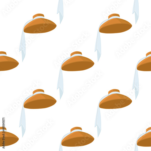 Illustration on theme pattern women sun hats