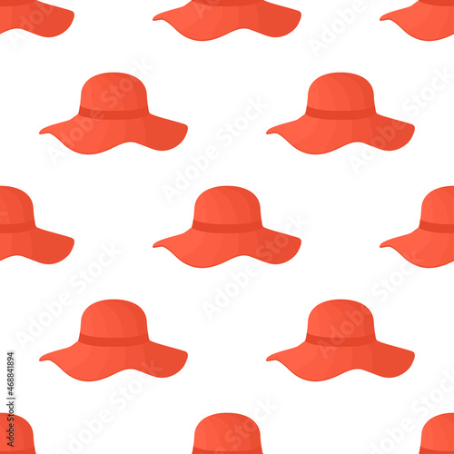 Illustration on theme pattern women sun hats