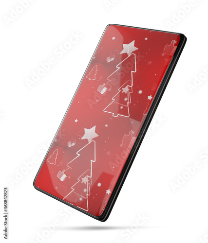 a Smartphone with a Christm...
