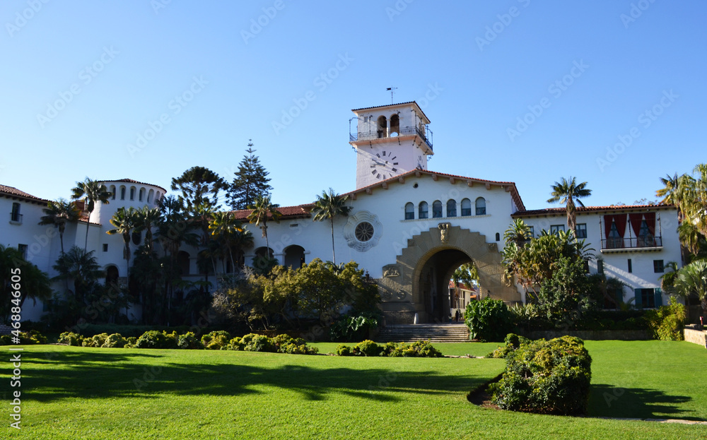 Historic courthouse in Santa Barbara, California