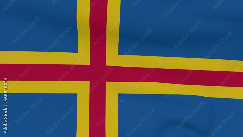 flag Aland Islands patriotism national freedom, seamless loop flag Aland Islands patriotism national freedom, seamless loop