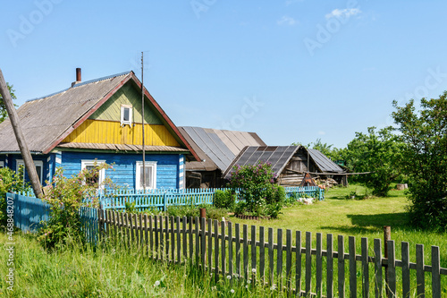 Belarusian village. Country house. Compound. Nature of Belarus