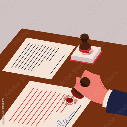 notary services, man signing