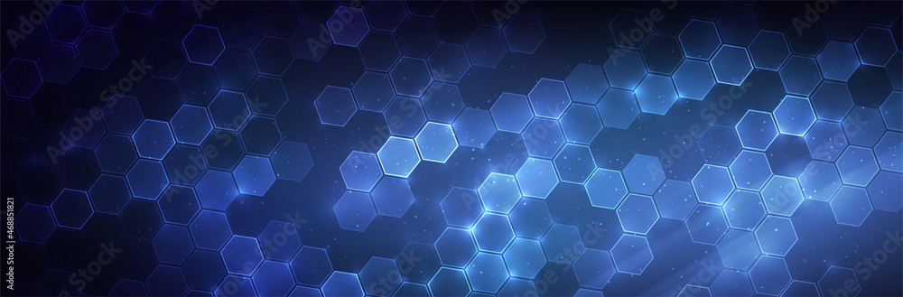 Futuristic Hexagon background. Blue Hexagonal pattern. Modern vector illustration Futuristic Hexagon background. Blue Hexagonal pattern. Modern vector illustration