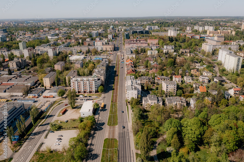 Fototapeta premium Piotrkowska widok z drona