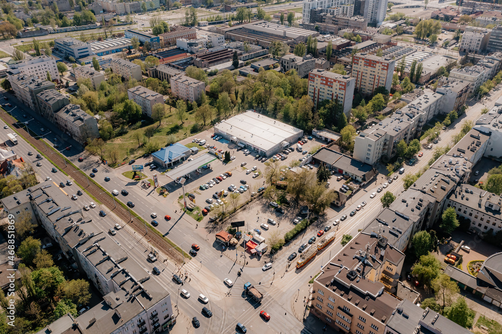 Łódź, zdjęcia miasta z drona
