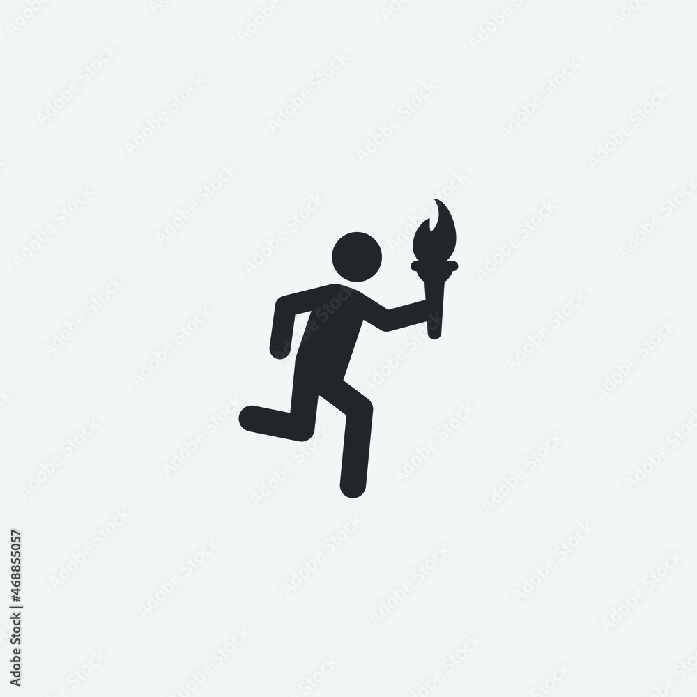 Olympics games vector icon illustration sign Olympics games vector icon illustration sign