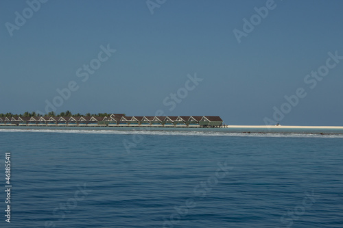 crystalline sea in maldives islands