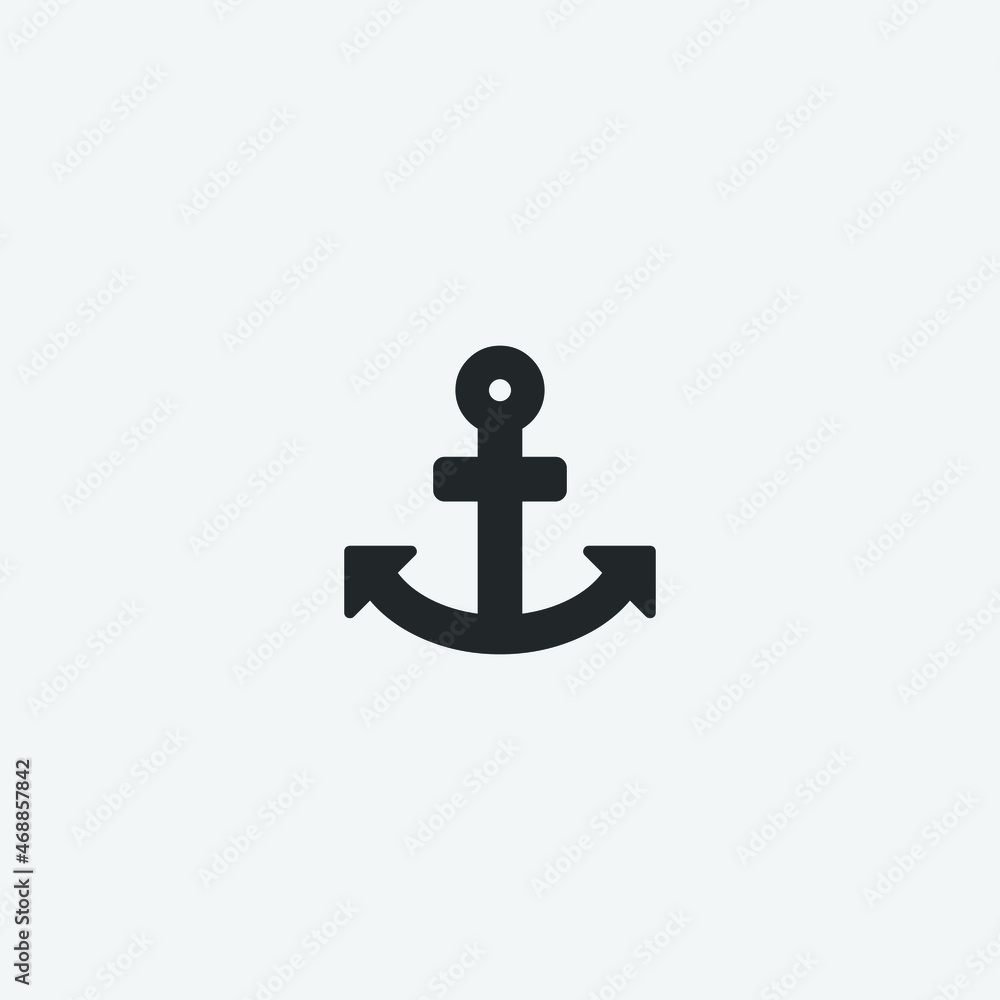 anchor vector icon illustration sign anchor vector icon illustration sign