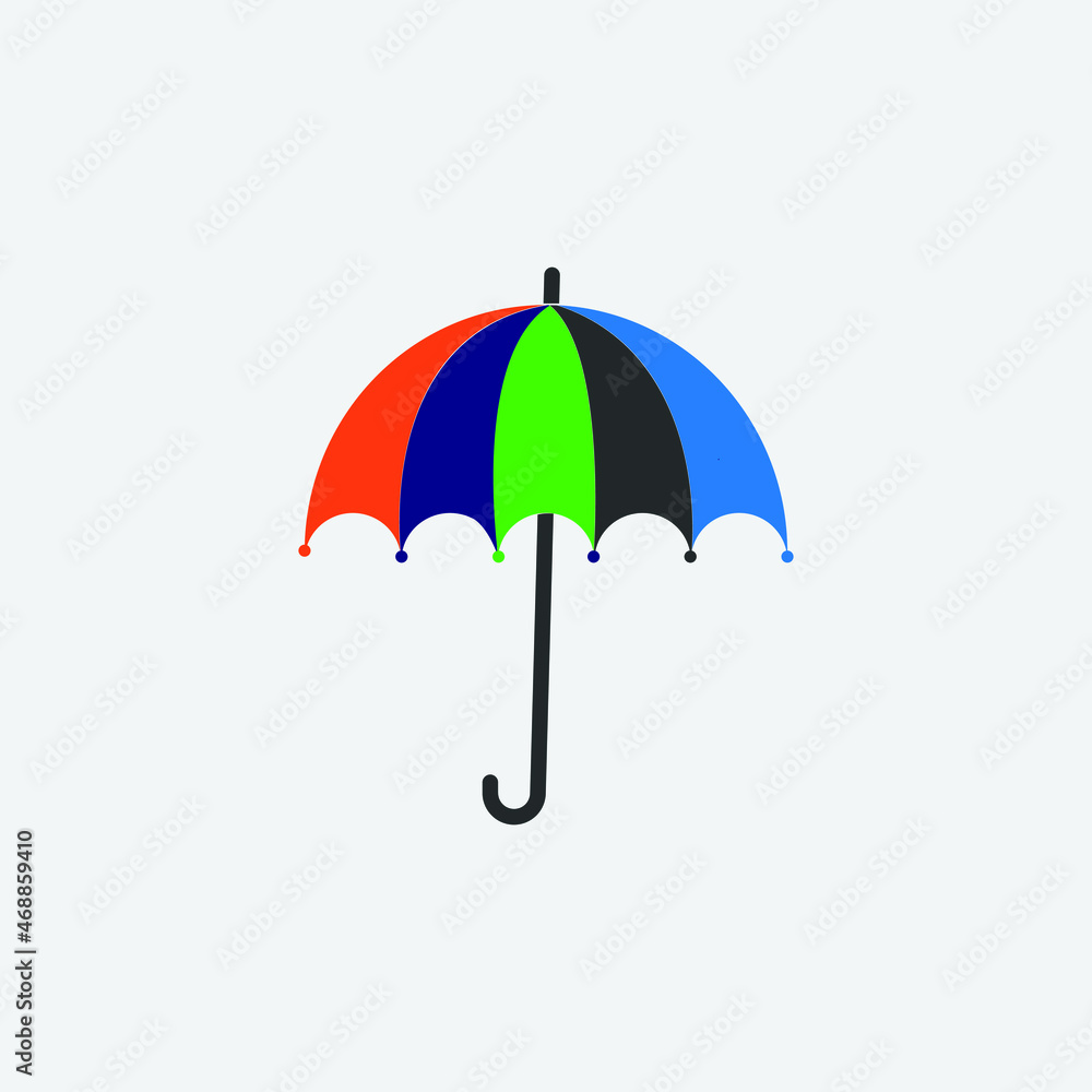 Umbrella vector icon illustration sign 