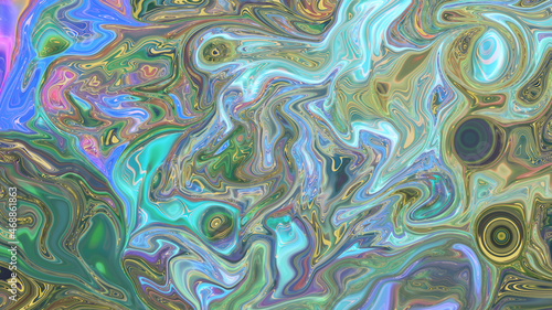 Abstract multicolored textured liquid background