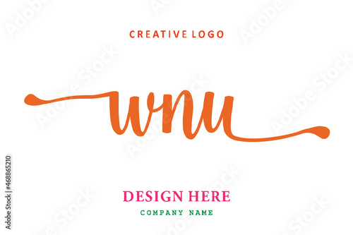WNU lettering logo is simple, easy to understand and authoritative