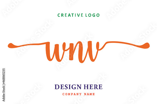 WNV lettering logo is simple, easy to understand and authoritative