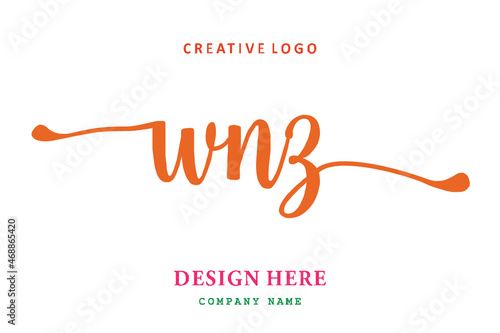WNZ lettering logo is simple, easy to understand and authoritative