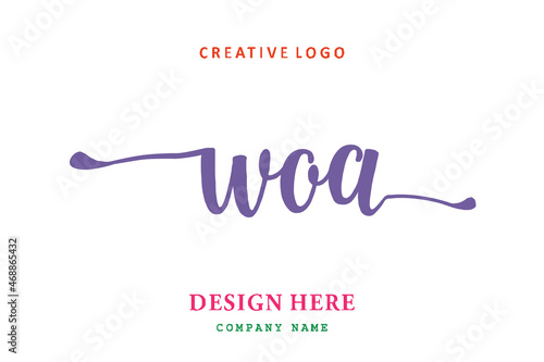 WOA lettering logo is simple, easy to understand and authoritative 