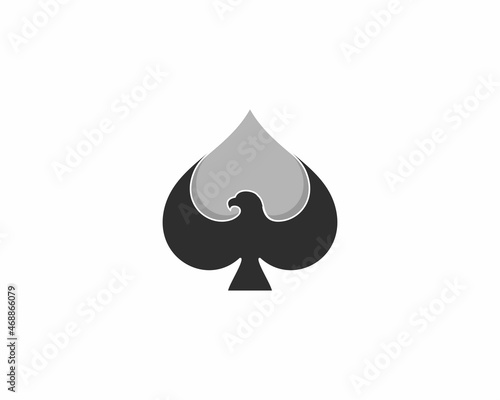 Flying eagle in the spade logo
