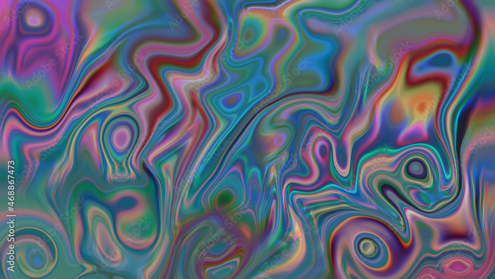 Abstract multicolored textured liquid background