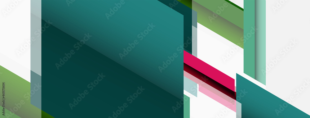 Background. Geometric diagonal square shapes and lines abstract composition. Vector illustration for wallpaper banner background or landing page