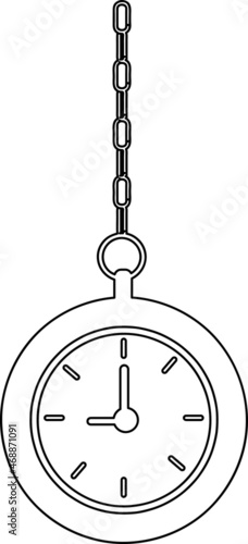 vector clock icon. sign design on white background..eps