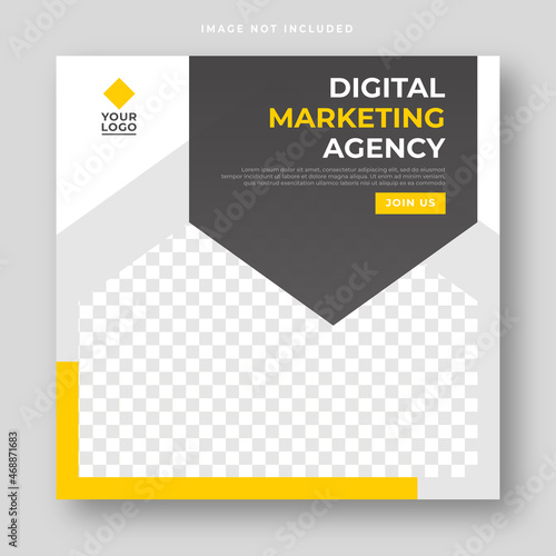 digital marketing agency social media post template