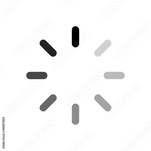 Download sign. Load icon. Load system. Data load. Loading bar
