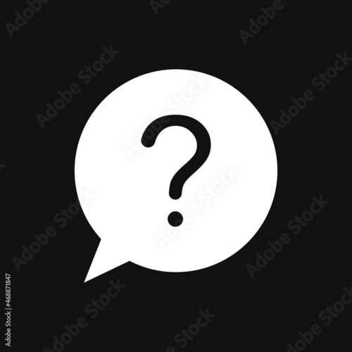 Question icon on grey background