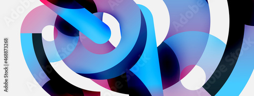 Circle abstract background. Vector illustration for wallpaper banner background card or landing page