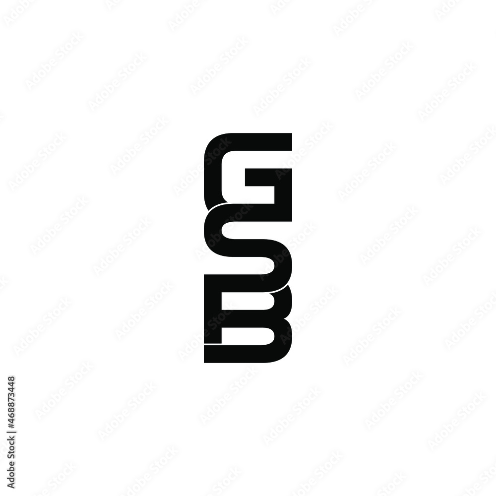 gsb initial letter monogram logo design gsb initial letter monogram logo design