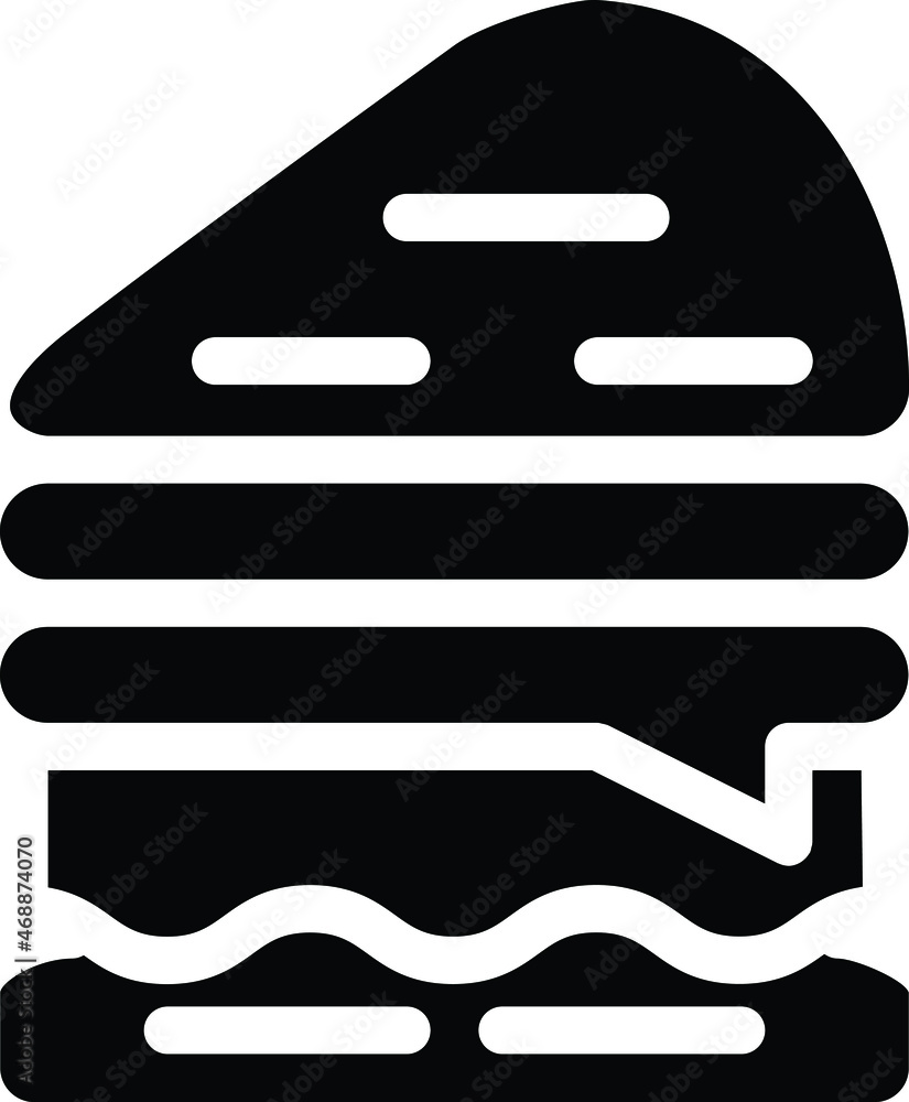 The illustration of sandwich vector. The illustration of sandwich vector.