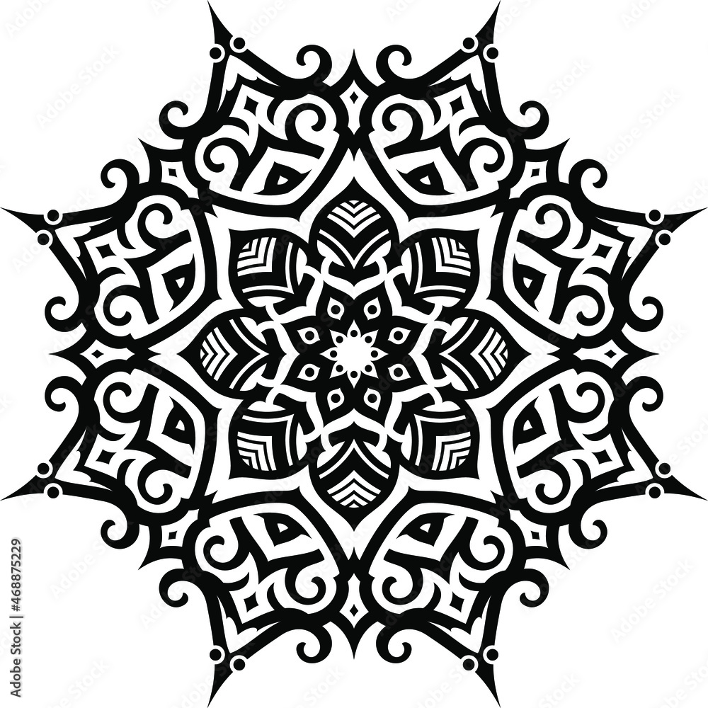 Vector ornament on a white isolate background. round Ornament Pattern. Vector ornament on a white isolate background. round Ornament Pattern.