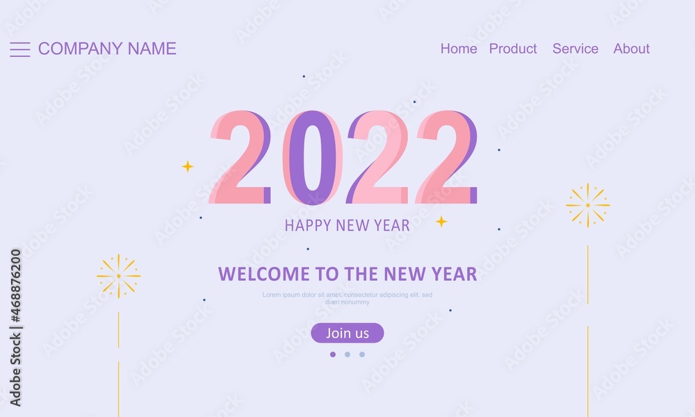 Happy new year 2022 background vector Stock Vector | Adobe Stock