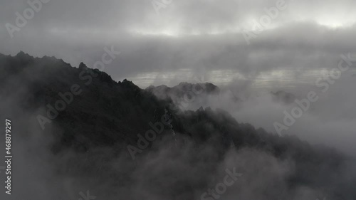 fog over the mountains